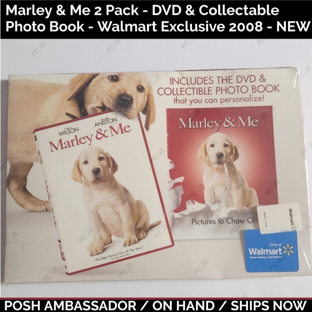 Marley & Me 2 Pack - DVD & Collectable Photo Book - Walmart Exclusive 2008 - NEW